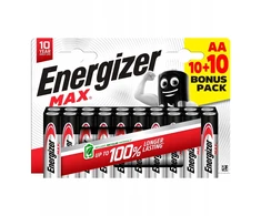 Energizer Baterija ENERGIZER MAX AA LR6 10+10 SZT.