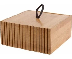 Bathroom Solutions Bamboo Bambukinė vonios tvarkyklė, 15 x 15 x 7 cm