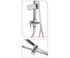 Bathroom Solutions Dušo kolonėlė su lietaus dušu, nerūdijančio plieno, aukštis 80 cm