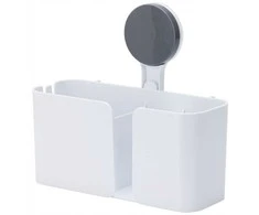Bathroom Solutions Dušo Lentynė 21x9x19 cm - Baltos Plastiko Lentynėlės