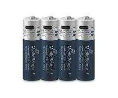 BATTERY RECH. LI-ION AAA 1.5V/500MAH 4P MRBAT160 MEDIARANGE