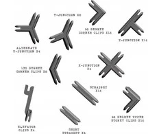 Battle Systems Ltd BattleSystems: plastikiniai reljefo klipai – pilki
