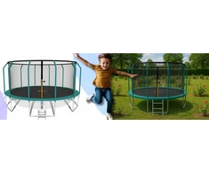 Batutas Funfit Batutas vaikams 312cm su išoriniu tinklu ir kopėčiomis