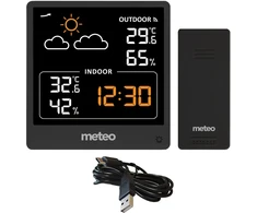Bazinė stotelė POGODOWA METEO SP200 Z POGODYNKA EKRANAS LCD CZUJNIK Belaidis