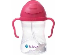 B.BOX BB00502 Vandens butelis su šiaudeliu 240 ml aviečių