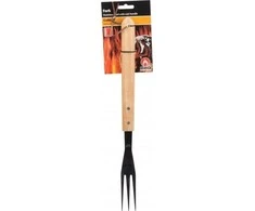 BBQ - kepimui reikalinga šakutė, ilga su medine rankena 41 cm