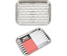 Bbq Line Grillplatte Grillblech Grillpfanne Lochblech aus Stahl perforiert 34,5x24,5 cm