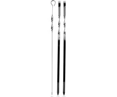BBQ Iešmų rinkinys metalinė 45 cm 3 vnt.