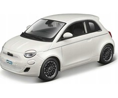 Bburago BBU 1:24 Fiat 500E 2023 Baltas 21110WT 11104