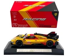 Bburago BBU 1:43 Ferrari Racing 499P geltonas 36317