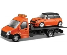 Bburago gatvė Fire Transport W Mini Cooper S 1: 43 BBURAGO