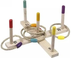 Bburago PAVASARIS VASARĖ Ring Toss Žaidimas Mediena