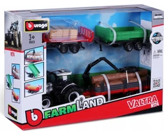 Bburago Valtra N174 Žaislinis traktorius su priekaba