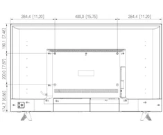 BCS-MLED43FHD Przemysłowy monitorius LCD 43 cale do pracy ciągłej 24/7 BCS UNIVERSAL