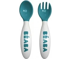 Beaba ergonomiški stalo įrankiai, +8 mėn, spalva: airy green
