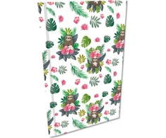 Bee-bee Notes A5 Soft Touch grotelės 80g Leniwce girls