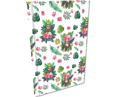 Bee-bee Notes A5 Soft Touch grotelės 80g Leniwce girls