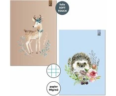 Bee Bee Sąsiuvinis A4/32K tinkleliu 90g Elnių Ežiuko formos (6 vnt.)