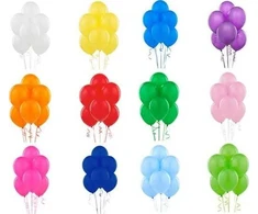 Belball Latex balionai pastelinių spalvų derinys - didelis - 100 vnt universalus