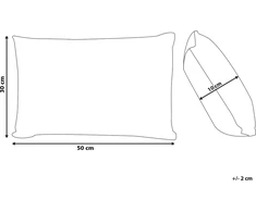 Beliani 2 dekoratyvinių pagalvių rinkinys 30 x 50 cm daugiasluoksnė CLUSIA
