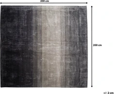 Beliani 200 x 200 cm tamsiai ir pilkai ERCIS