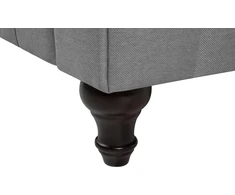 Beliani 3 vietų sofa CHESTERFIELD šviesiai pilka