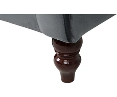 Beliani 3 vietų sofa FENSTAD, veliūrinė, pilka