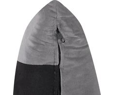 Beliani Trijų vietų sofa MAURA, pilkas veliūras