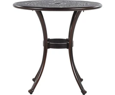 Beliani Sodo stalas 65 cm rudas BOVINO