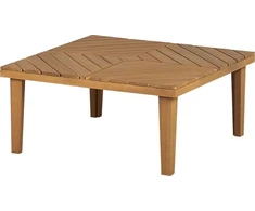 Beliani Sodo kavos staliukas BARATTI 70 cm 70 cm akacijos mediena rudas