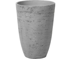 Beliani gėlių vazonas Apvalus 35 x 35 x 50 cm Pilka CAMIA