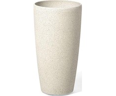 Beliani Gėlių vazonas ABDERA 39 cm šviesiai smėlio spalvos