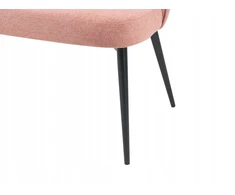 Sofa Beliani Dvivietis suoliukas valgomajam OSBY, rožinis