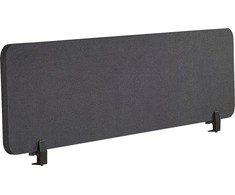 Beliani Rašomojo stalo pertvara WALLY 180 x 40 cm tamsiai pilka