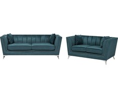 Sofa Beliani 5 vietų minkštų baldų komplektas GAULA, azuro veliūras
