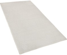 Beliani Vilnos kilimas 80 x 150 cm skaldytų balta ERZIN