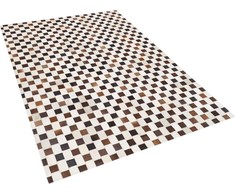 Beliani Odos skiautės kilimas 140 x 200 cm rudos spalvos