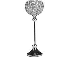Beliani Žvakidė 27 cm sidabro Estera