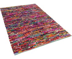 Beliani Medvilnės kilimas 140 x 200 cm daugiasluoksnis