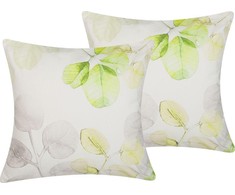 Beliani 2 dekoratyvinių pagalvių rinkinys sąraše 45 x 45 cm daugiasluoksnis PEPERMIA