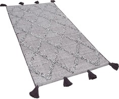 Beliani Medvilnė kilimas 80 x 150 cm ruda TUZLA
