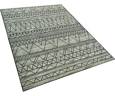 Beliani Kilimas 160 x 230 cm juoda ir pilka KEBAN