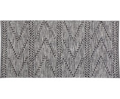 Beliani Karpetas 80 x 150 cm juoda ir balta TERMAL