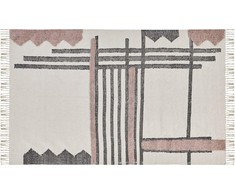 Beliani Lumarko medvilnės kilimas 140 x 200 cm juodas MURADIYE!