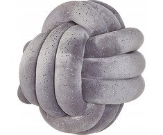 Beliani Lumarko Velour dekoratyvinis pagalvė mazgas su blizgučiu 30 x 30 cm pilka MALNI!