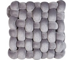 Beliani Lumarko Velour dekoratyvinė pagalvė su blizgučiu 30 x 30 cm pilka SIRALI!