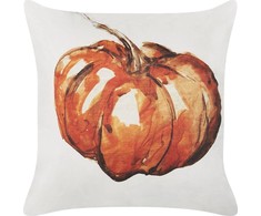 Beliani Lumarko Velour dekoravimo pagalvėlė su motorizuotu 45 x 45 cm smėlio spalvos su apelsinų CURBITA!