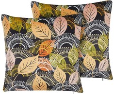 Beliani Lumarko 2 velour dekoratyviniai pagalvės sąraše 45 x 45 cm daugiasluoksnis LAGURUS!