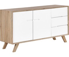 Beliani 2 durų komoda FORESTER ruda/balta