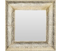 Beliani Sieninis veidrodis PLERIN 60 cm 60 cm metalinis auksinis